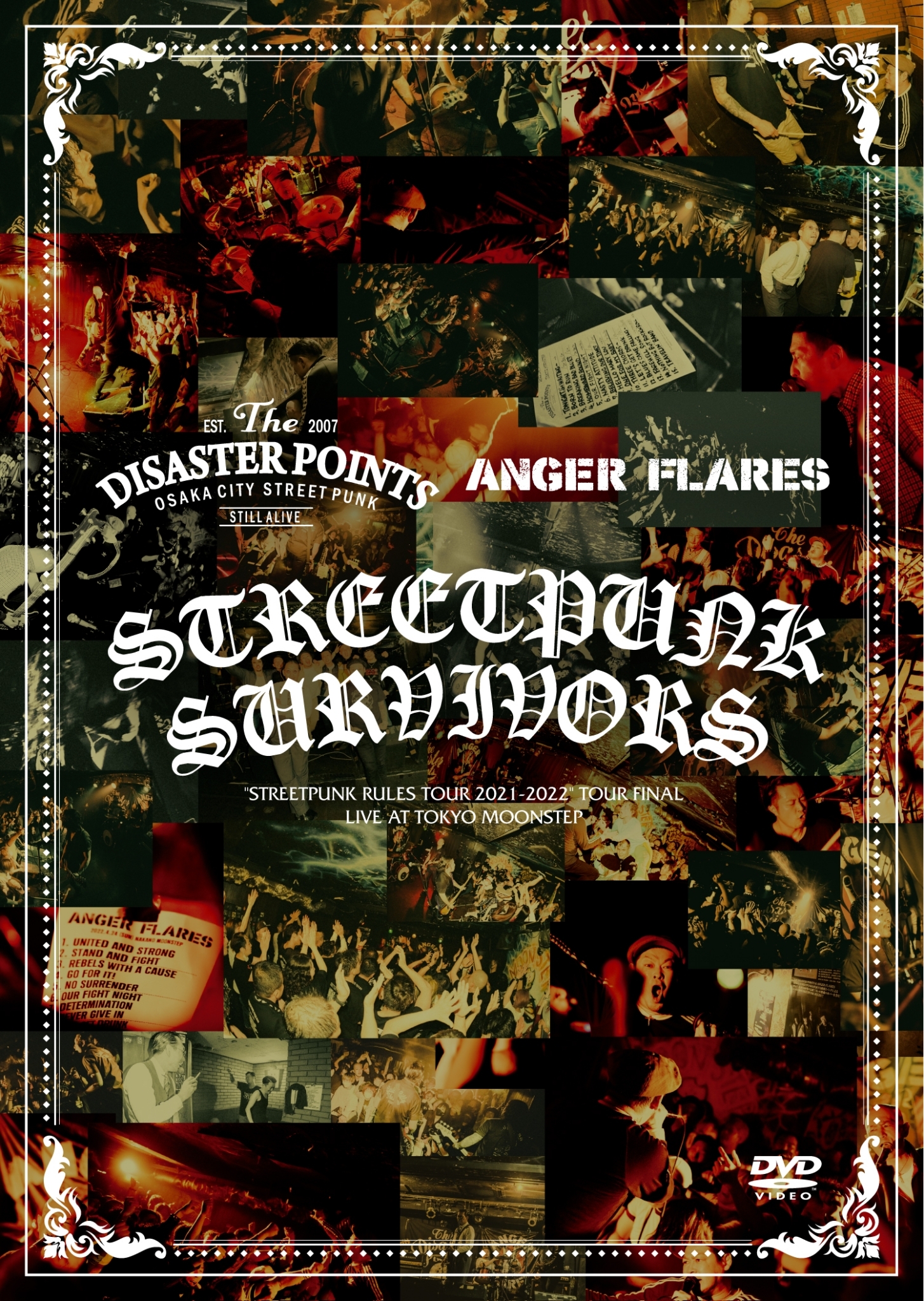THE DISASTER POINTS / ANGER FLARES「STREETPUNK SURVIVORS」DVD発売決定