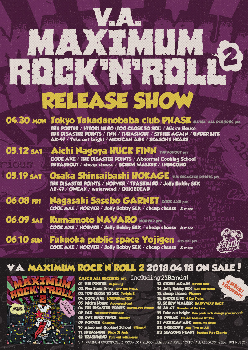 V.A. / MAXIMUM ROCK’N’ROLL 2 RELEASE SHOW 東京編